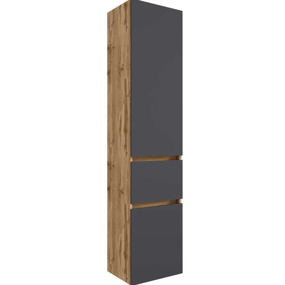 Wohnen Badezimmer Komplett*Moderner Badblock Möbelset - Athrin (fünfteilig)