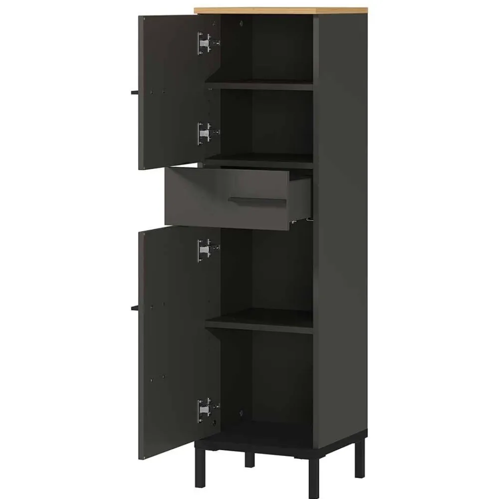 Wohnen Schränke*Moderner Badezimmerschrank 125 cm hoch - Lucrino