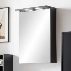 Wohnen Moderner Badschrank mit Spiegeltür - Vulcanisa