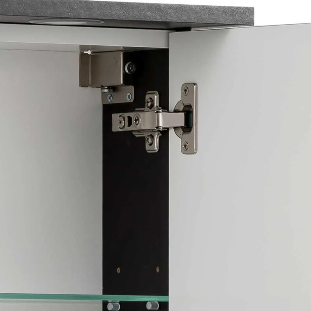 Wohnen Moderner Badschrank mit Spiegeltür - Vulcanisa