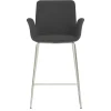 Wohnen Moderner Barstuhl mit Armlehnen in Dunkelgrau - Vaiana