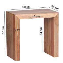 Wohnen Telefontische*Moderner Beistelltisch Vislan mit Wangen