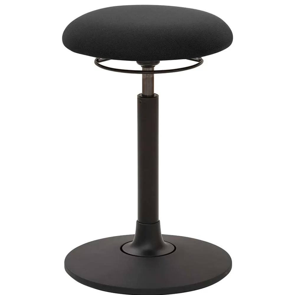 Wohnen Moderner Bürohocker in Anthrazit & Schwarz - Conzenta