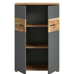 Wohnen Moderner Büroschrank in Wildeichefarben - Lucios