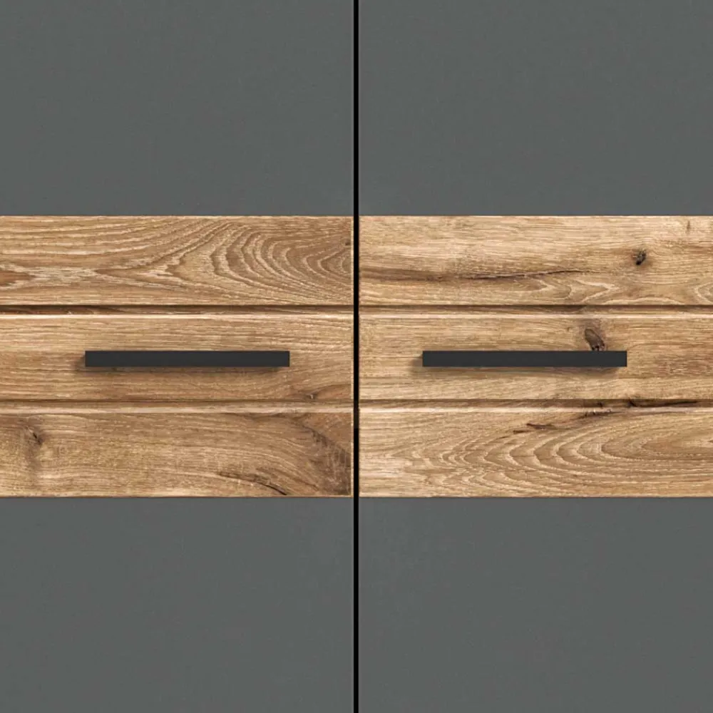 Wohnen Moderner Büroschrank in Wildeichefarben - Lucios