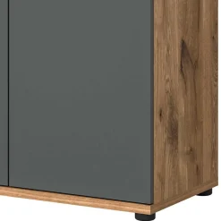 Wohnen Moderner Büroschrank in Wildeichefarben - Lucios