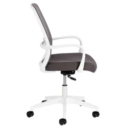 Wohnen Moderner Bürostuhl in Grau & Weiß - Vahama