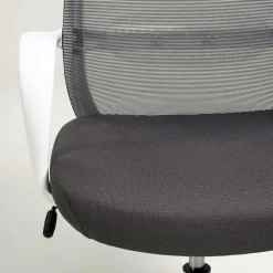 Wohnen Moderner Bürostuhl in Grau & Weiß - Vahama