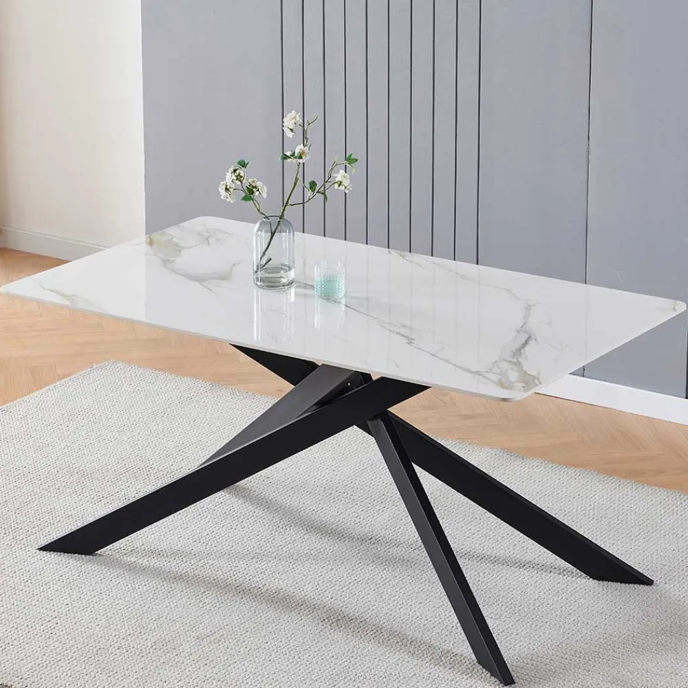 Wohnen Küchentische*Moderner Design-Esszimmertisch aus Sinterstein - Futriva