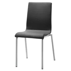 Wohnen Moderner Esszimmerstuhl in Dunkelgrau Microfaser - Termi