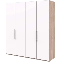 Wohnen Moderner Falttürenschrank mit Metallgriffen - Vaclyn