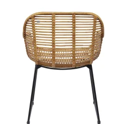 Wohnen Rattanmöbel*Moderner Flechtstuhl aus Rattan - Rubertus (2er Set)