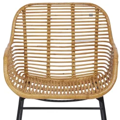 Wohnen Rattanmöbel*Moderner Flechtstuhl aus Rattan - Rubertus (2er Set)