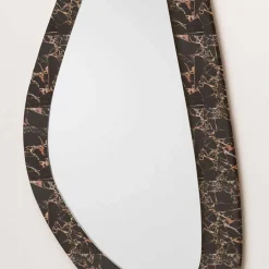 Wohnen Moderner Glasspiegel mit Steinrahmen - Cibiao