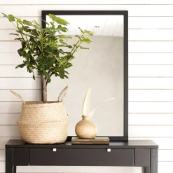 Wohnen Moderner Hängespiegel in Schwarz - Geskan