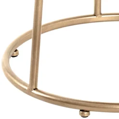 Wohnen Graue Möbel|Barhocker*Moderner Hocker in Grau & Gold - Miaoli