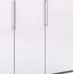 Wohnen Moderner Kleiderschrank in Weiß Glas - Empresian