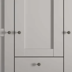 Wohnen Moderner Kleiderschrank in Hellgrau - Ridonna