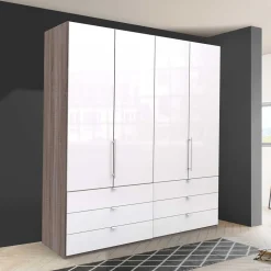 Wohnen Moderner Kombi Schlafzimmerschrank 58 cm tief - Empresian