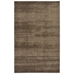 Wohnen Braune Möbel*Moderner Kurzflorteppich in Brauntönen - Leandra