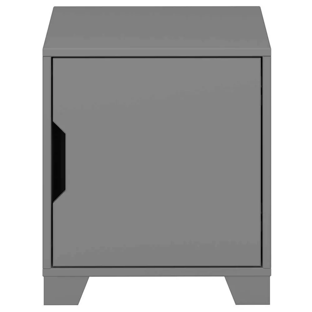 Wohnen Moderner Nachtschrank in Grau - Niento