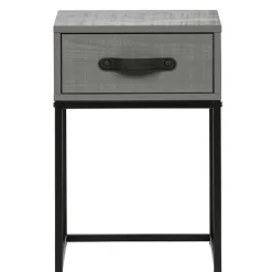 Wohnen Moderner Nachttisch in Grau & Schwarz - Firgetta