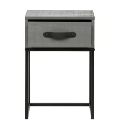 Wohnen Moderner Nachttisch in Grau & Schwarz - Firgetta