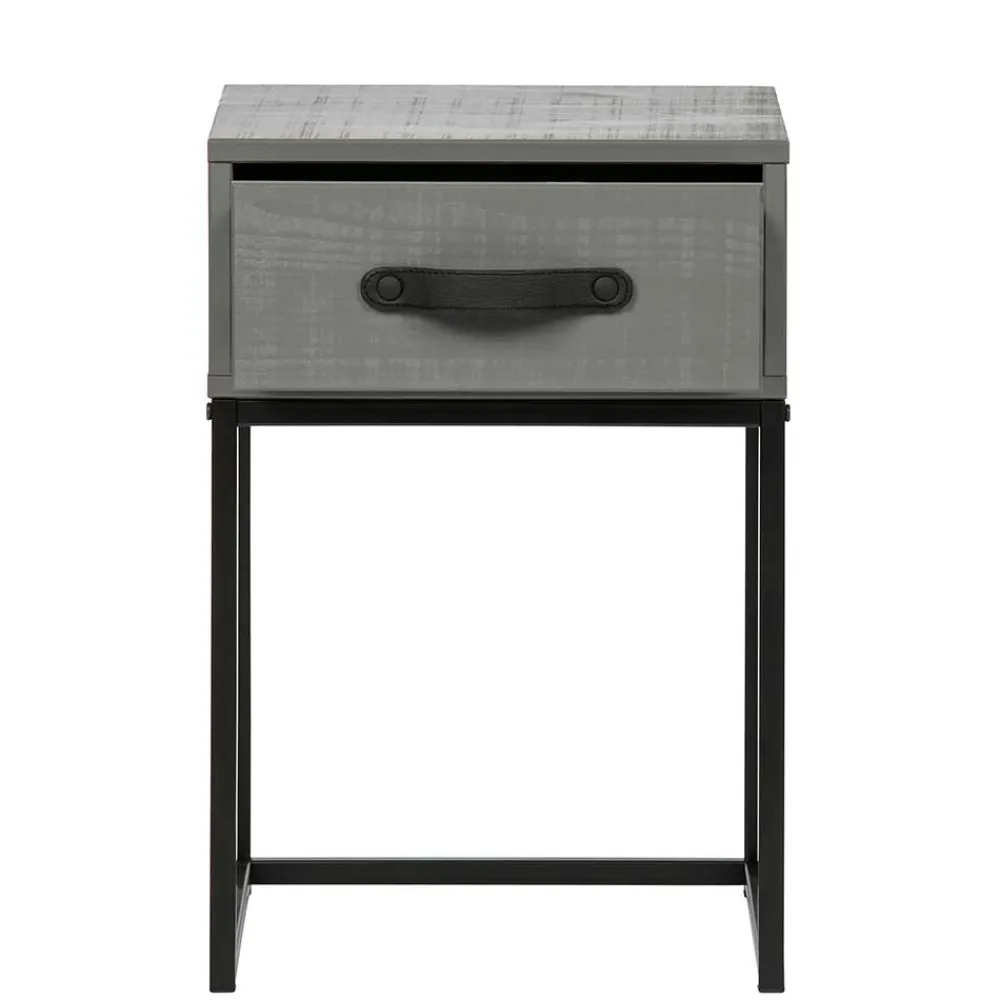 Wohnen Moderner Nachttisch in Grau & Schwarz - Firgetta