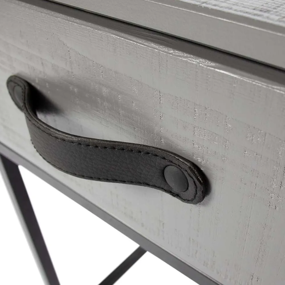 Wohnen Moderner Nachttisch in Grau & Schwarz - Firgetta