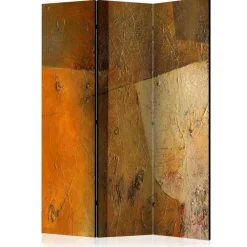 Wohnen Wohnzimmer-Regale|Paravents*Moderner Paravent in Orange & Braun - Lagunara