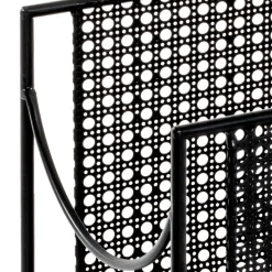 Wohnen Retro Möbel*Moderner Retro Zeitungsständer in Schwarz - Konrad