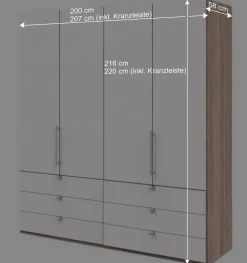 Wohnen Jugendzimmerschränke*Moderner Schlafzimmerkleiderschrank in Weiß - Vaclyn