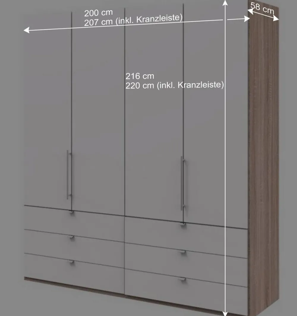 Wohnen Jugendzimmerschränke*Moderner Schlafzimmerkleiderschrank in Weiß - Vaclyn