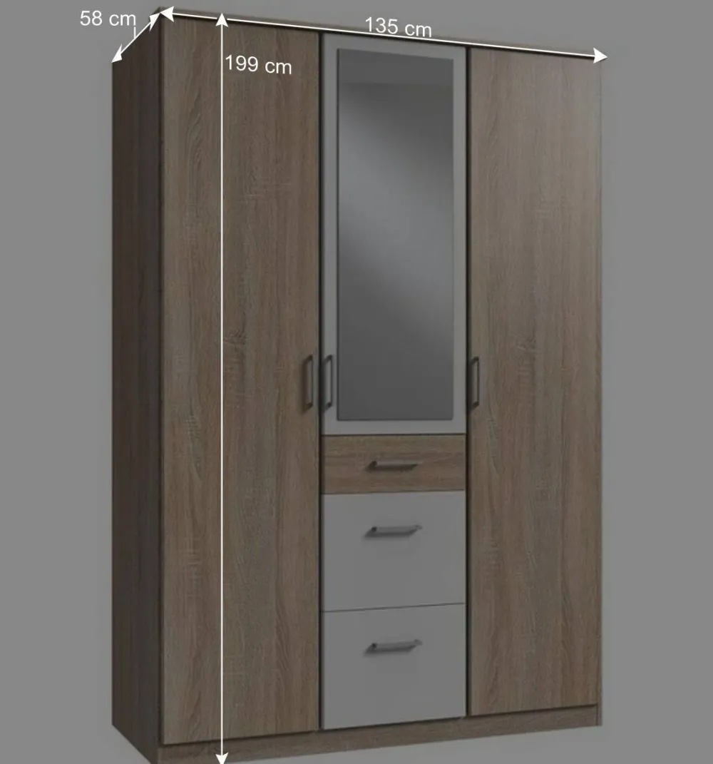 Wohnen Moderner Schlafzimmer-Schrank zweifarbig - Coros