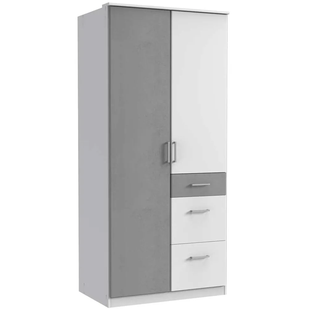 Wohnen Moderner Schlafzimmerschrank zweifarbig - Karimos