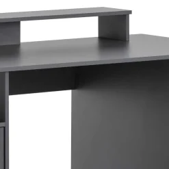 Wohnen Jugendzimmertische*Moderner Schreibtisch in Anthrazit - Imilias