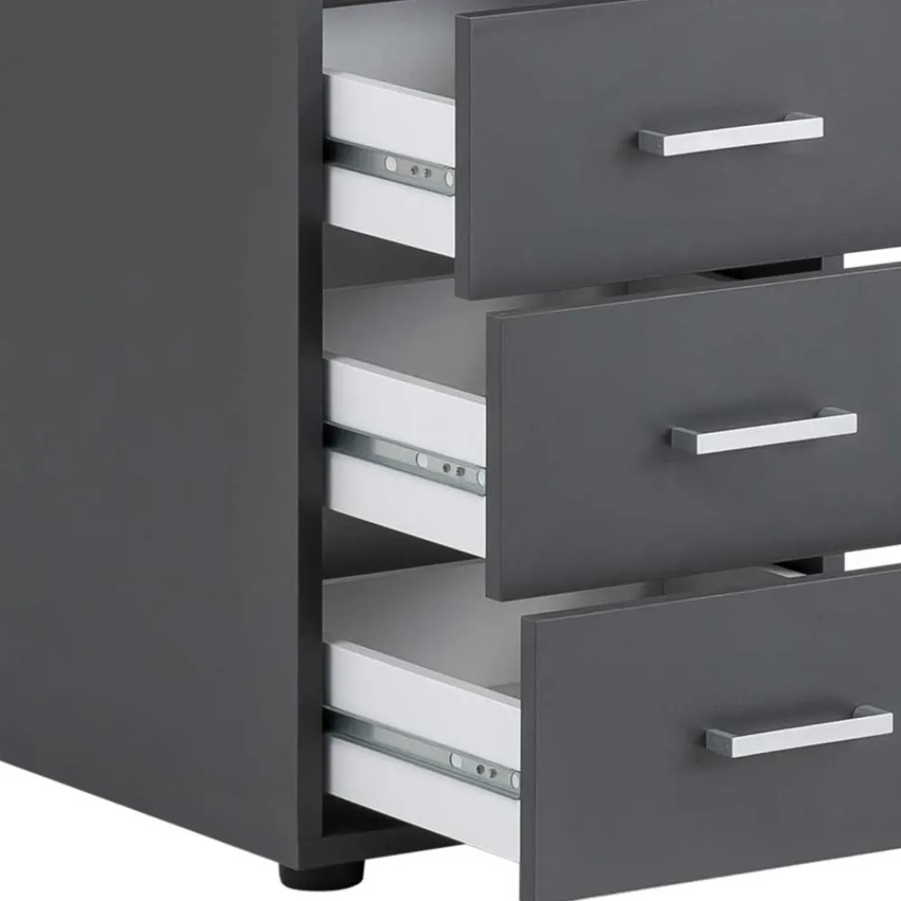 Wohnen Jugendzimmertische*Moderner Schreibtisch in Anthrazit - Imilias