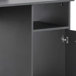 Wohnen Jugendzimmertische*Moderner Schreibtisch in Anthrazit - Imilias