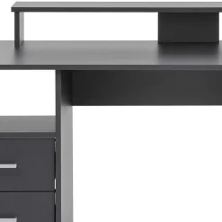 Wohnen Jugendzimmertische*Moderner Schreibtisch in Anthrazit - Imilias