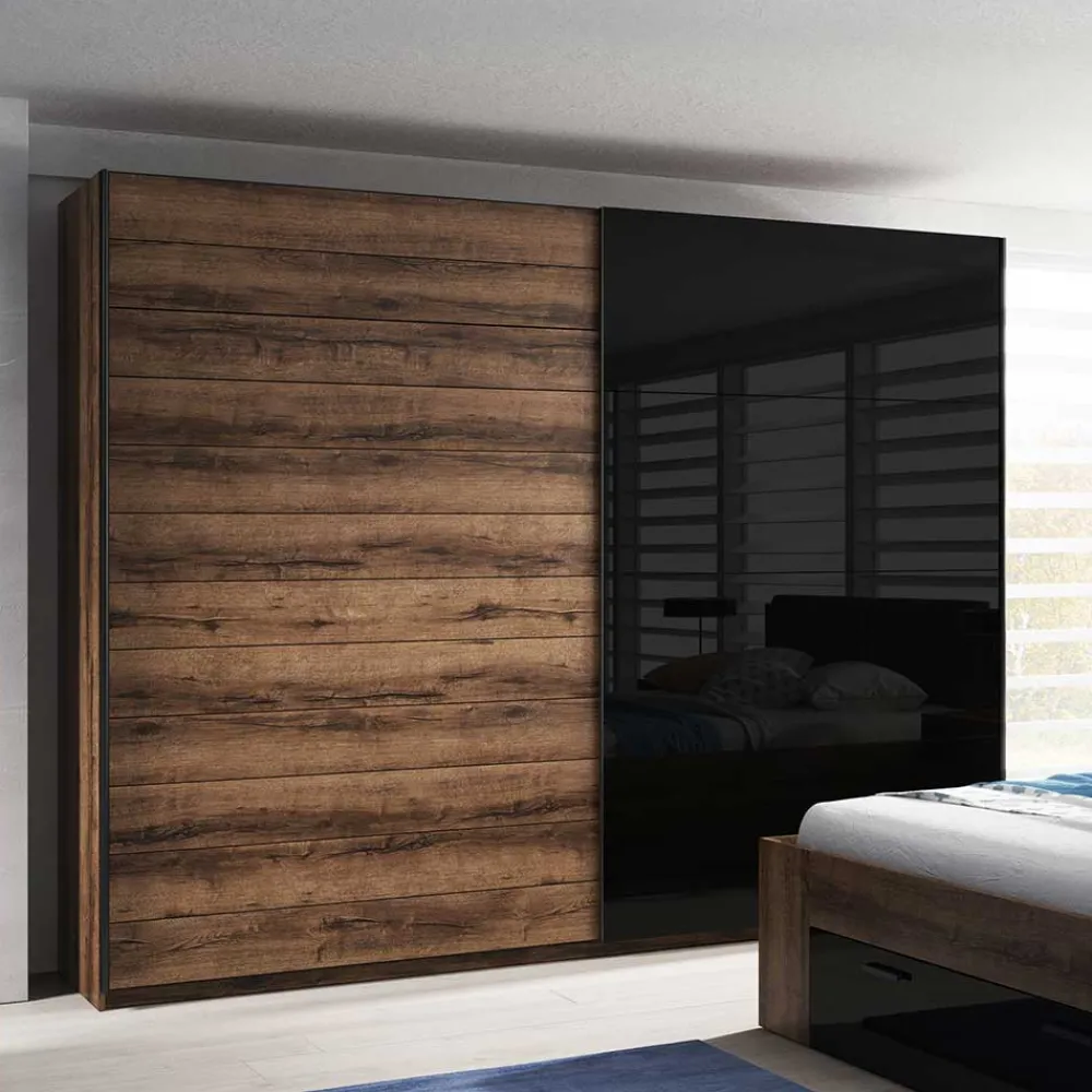 Wohnen Jugendzimmerschränke*Moderner Schwebetürenschrank mit Metallgriffen - Ulpro