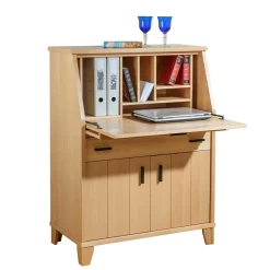 Wohnen Moderner Sekretär in Buche Natur - Nobileo