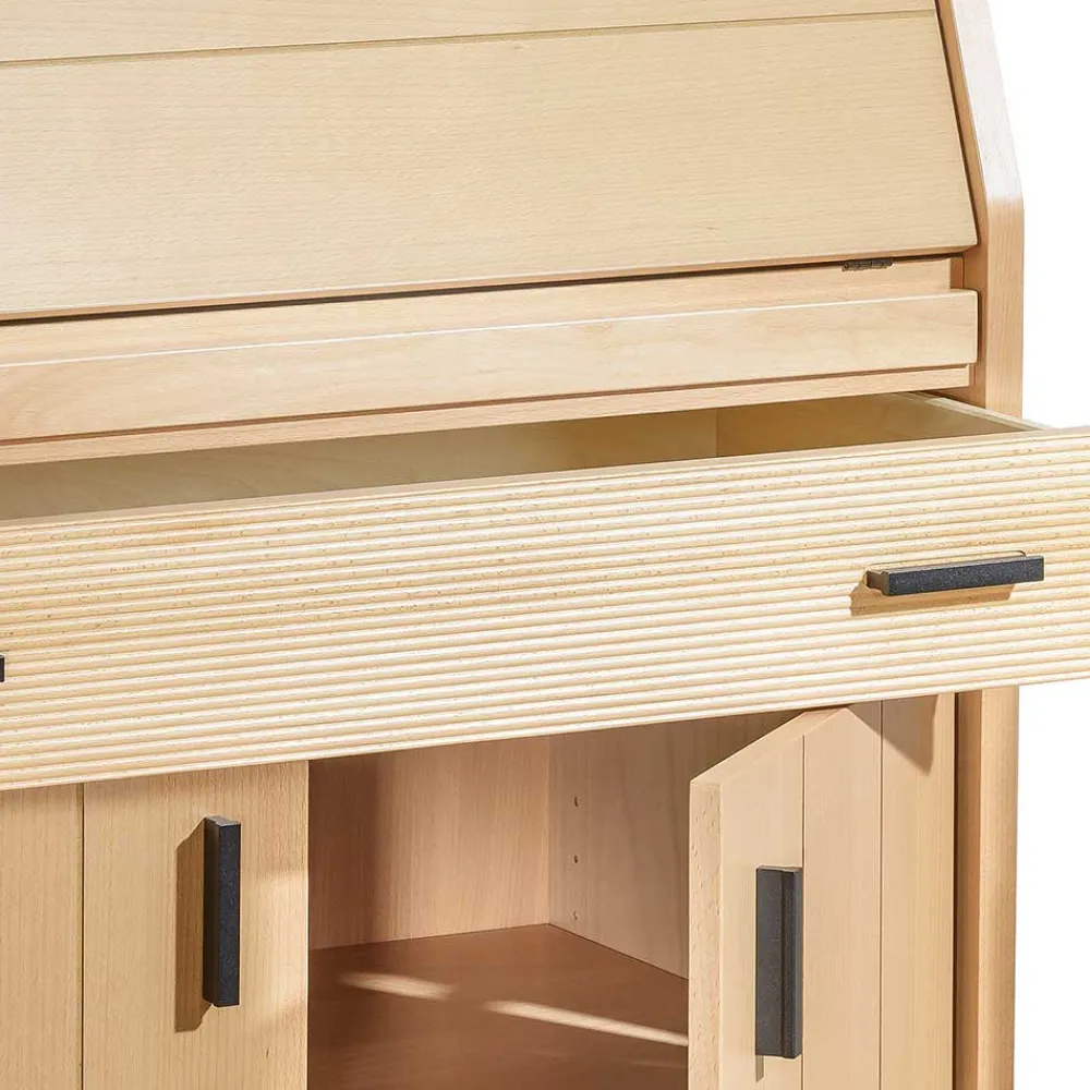 Wohnen Moderner Sekretär in Buche Natur - Nobileo