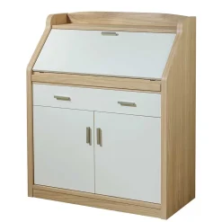 Wohnen Moderner Sekretär in Creme & Eiche Bianco - Jamaica