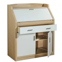 Wohnen Moderner Sekretär in Creme & Eiche Bianco - Jamaica