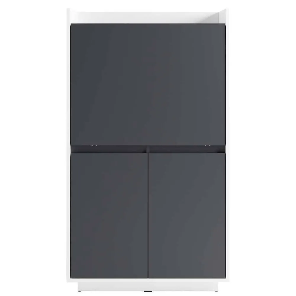 Wohnen Moderner Sekretär in Weiß und Anthrazit - Exotica
