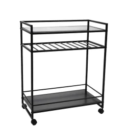 Wohnen Couchtisch|Servierwagen*Moderner Servierwagen mit Glasablage - Sangora