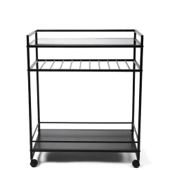 Wohnen Couchtisch|Servierwagen*Moderner Servierwagen mit Glasablage - Sangora