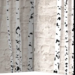 Wohnen Moderner Skandi Paravent mit Birken & Mauer - Aron