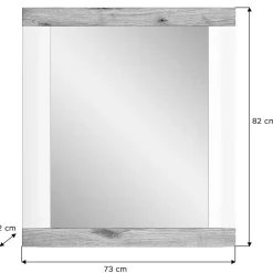 Wohnen Spiegel|Flurspiegel*Moderner Spiegel in Weiß & Wildeiche - Hihat