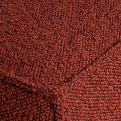 Wohnen Moderner Stoffhocker Boucle in Rotbraun - Anizia